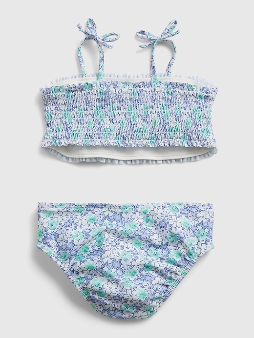 Image number 2 showing, Toddler Smocked Swim Two-Piece