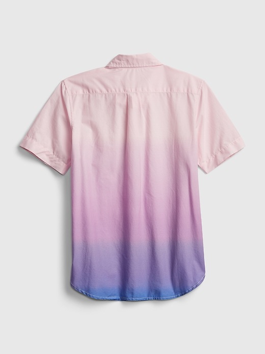 Image number 3 showing, Kids Dip-Dye Poplin Shirt