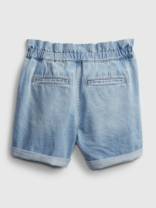Image number 3 showing, Teen Sky-High Rise Mom Jean Shorts