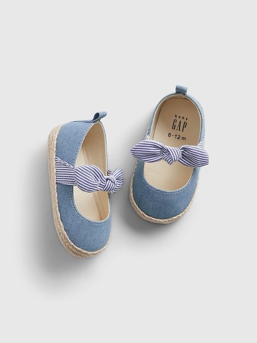 View large product image 1 of 1. Baby Bow Espadrille Shoes