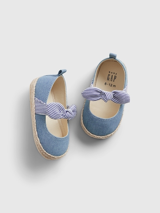 View large product image 1 of 1. Baby Bow Espadrille Shoes