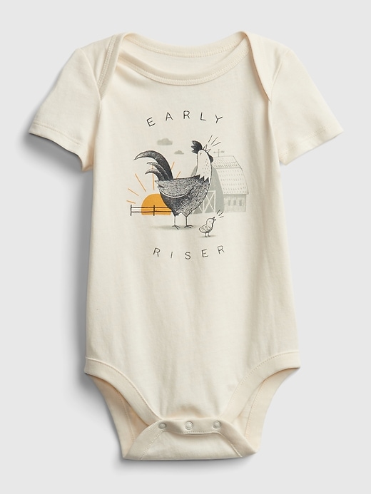 Image number 4 showing, Baby 100% Organic Cotton Graphic Bodysuit