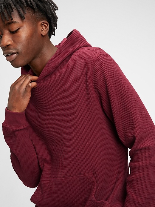 Waffle-Knit Hoodie | Gap
