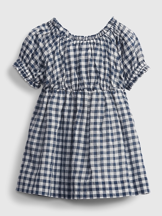 2 of 8 showing, with the color night of product Baby Gingham Print Dress