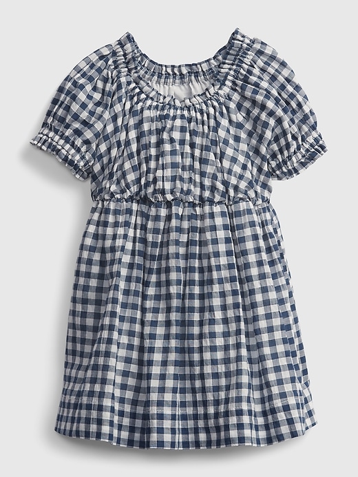 1 of 8 showing, with the color night of product Baby Gingham Print Dress