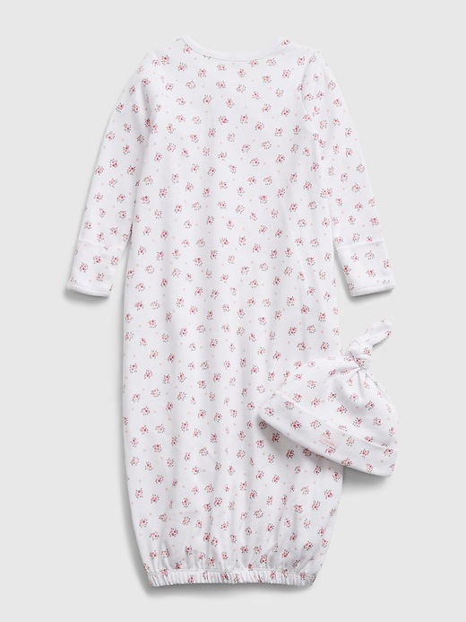 Image number 2 showing, babyGap Floral Print Sleep Gown Set