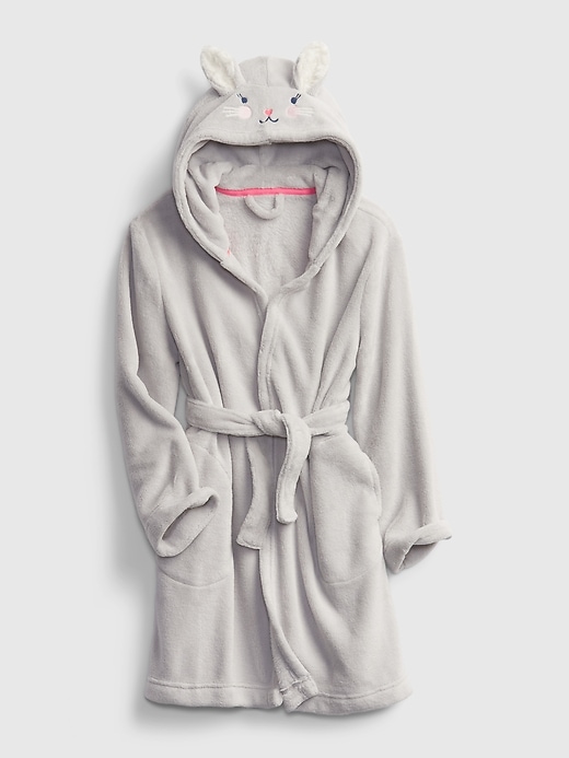 1 of 8 showing, with the color grey crystal of product Kids Bunny Robe