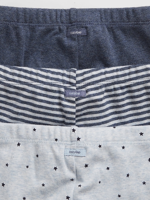 2 of 8 showing, with the color blue heather of product Baby First Favorite Print Pull-On Pants (3-Pack)