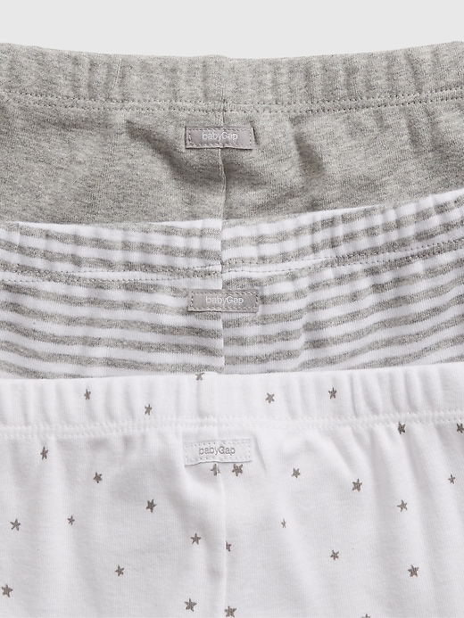 2 of 8 showing, with the color grey heather of product Baby First Favorite Print Pull-On Pants (3-Pack)