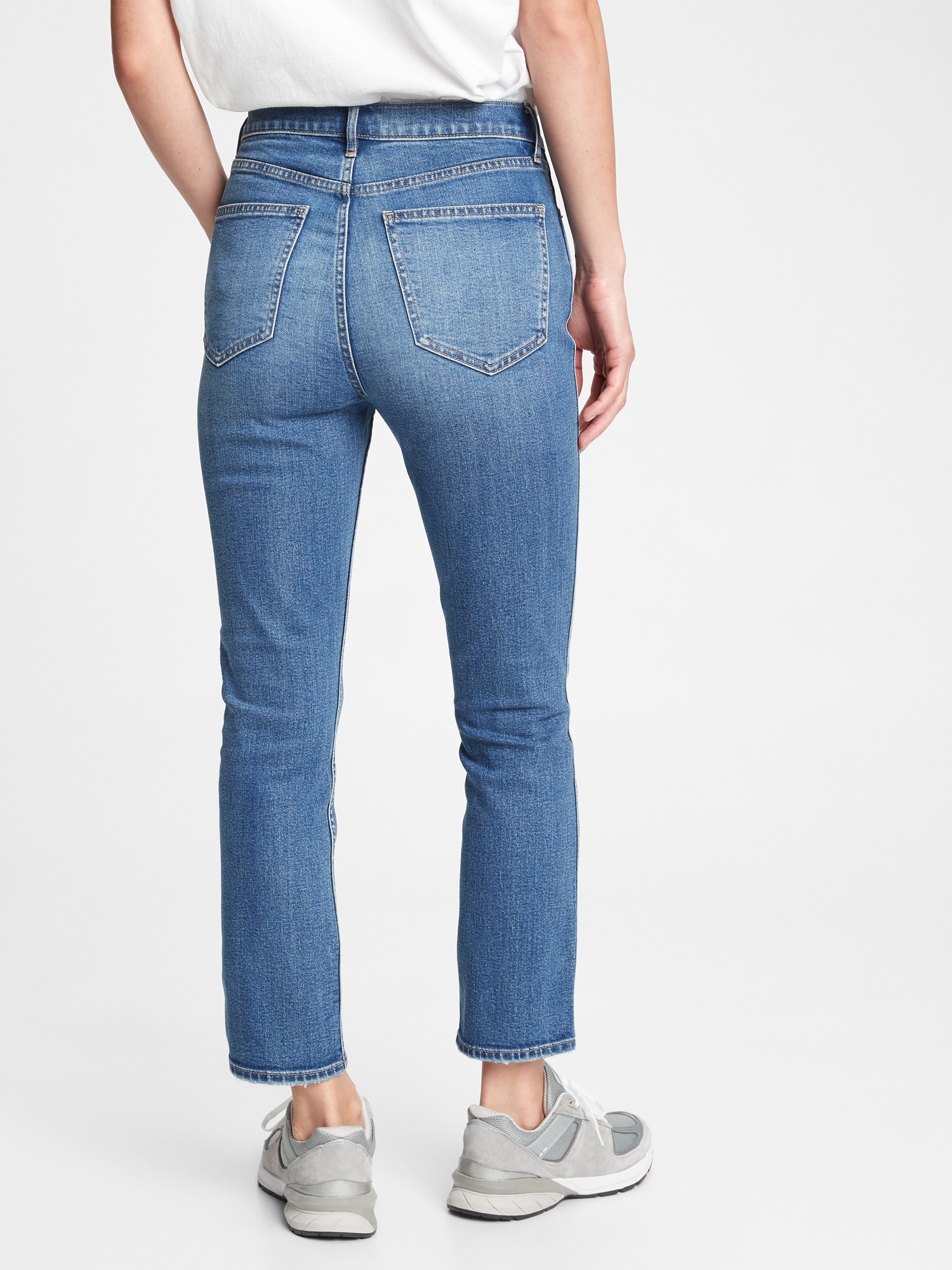 high rise cigarette jeans gap