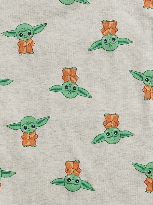 2 of 8 showing, with the color grey heather of product babyGap &#124 Star Wars™ 100% Organic Cotton PJ Set