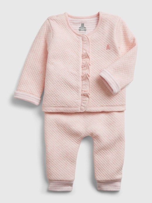 Image number 3 showing, Baby Quilted Outfit Set