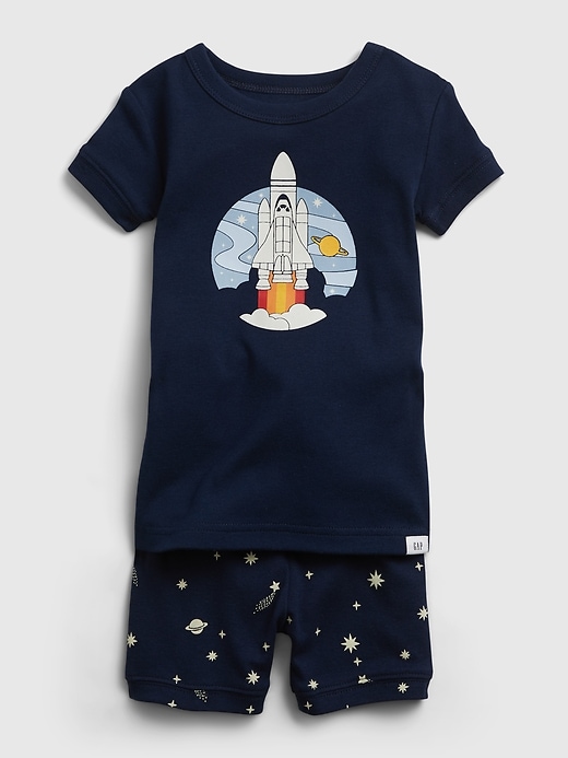 Image number 2 showing, babyGap 100% Organic Cotton Rocket PJ Set