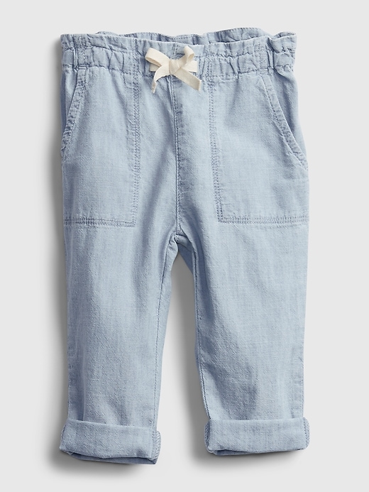 1 of 8 showing, with the color medium wash of product Baby Easy Pull-On Jeans