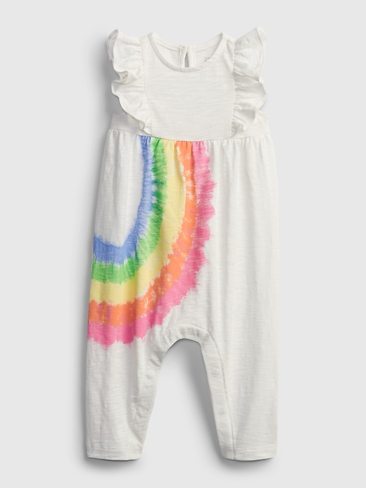 1 of 8 showing, with the color rainbow of product Baby Rainbow One-Piece