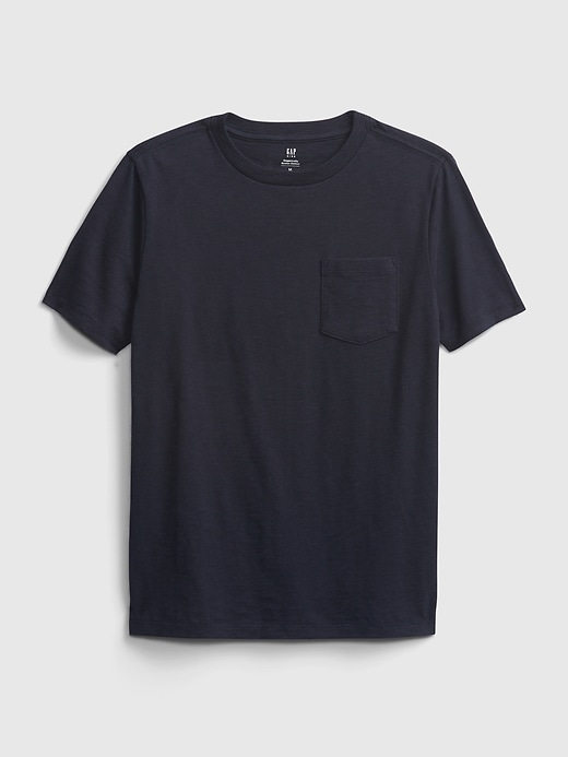 1 of 8 showing, with the color marine blue of product Kids Basic T-Shirt