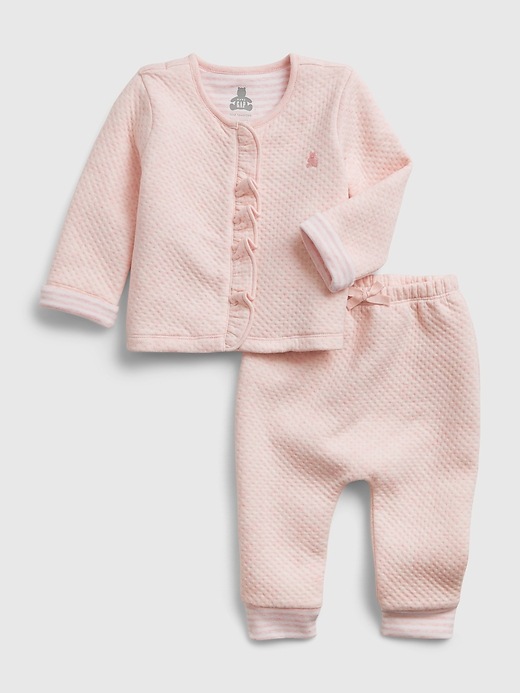 Image number 1 showing, Baby Quilted Outfit Set