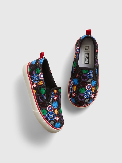 View large product image 1 of 1. babyGap &#124 Marvel Avengers Slip-On Shoes