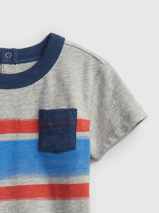 Image number 3 showing, Baby Stripe Pocket T-Shirt