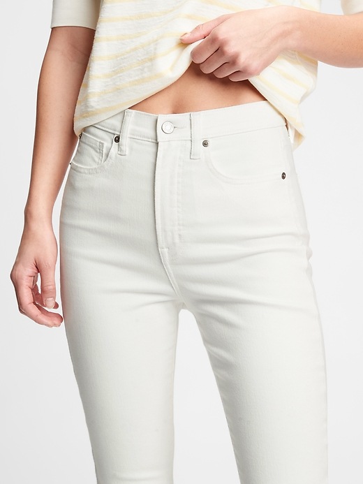 high rise true skinny jeans with washwell