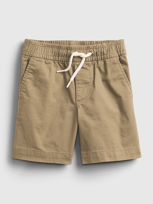 1 of 8 showing, with the color new british khaki of product Toddler Easy Pull-On Shorts with Washwell™