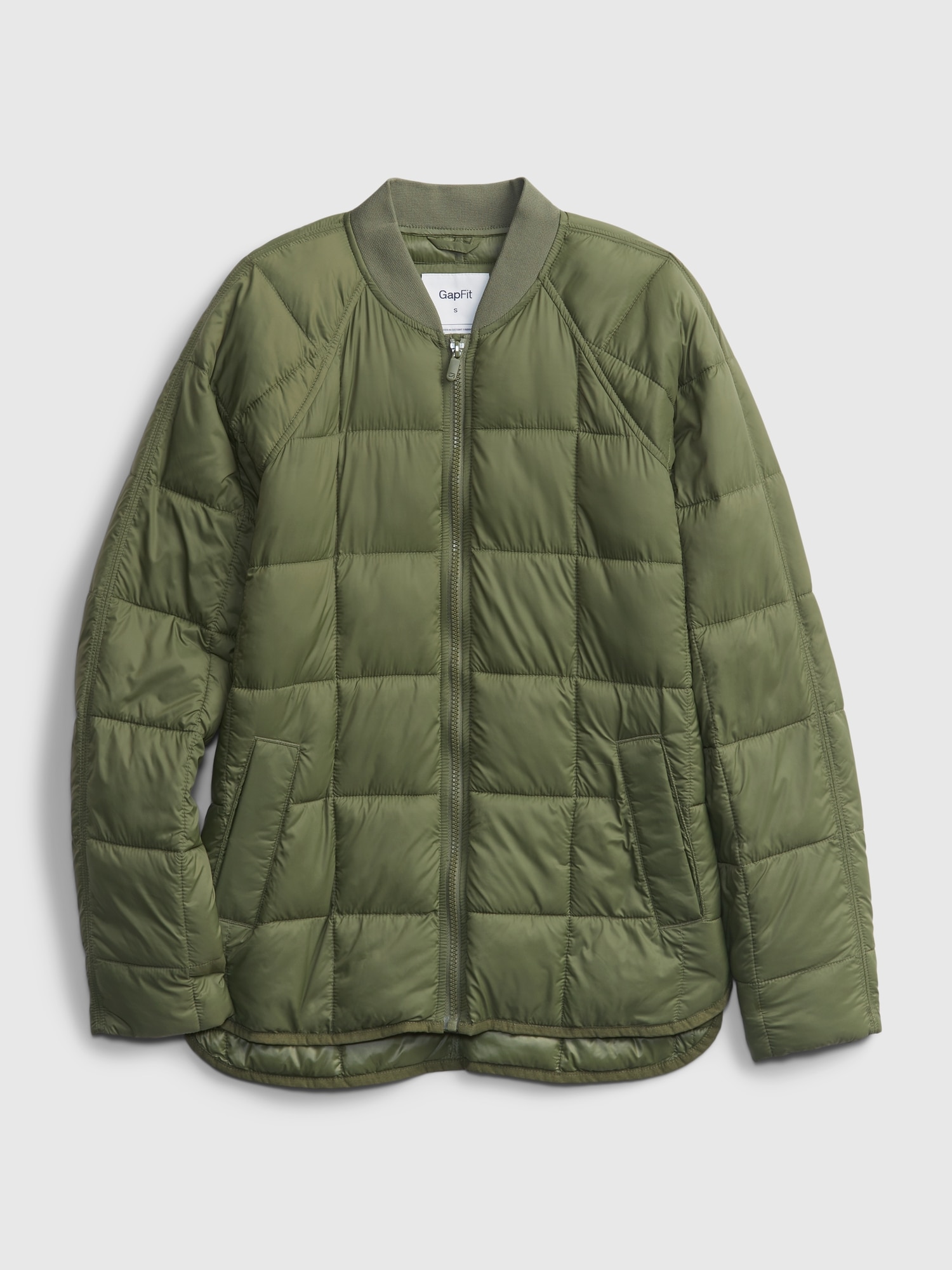 Gap quilted bomber jacket sale