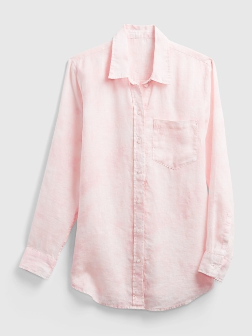 Image number 6 showing, Linen Boyfriend Shirt