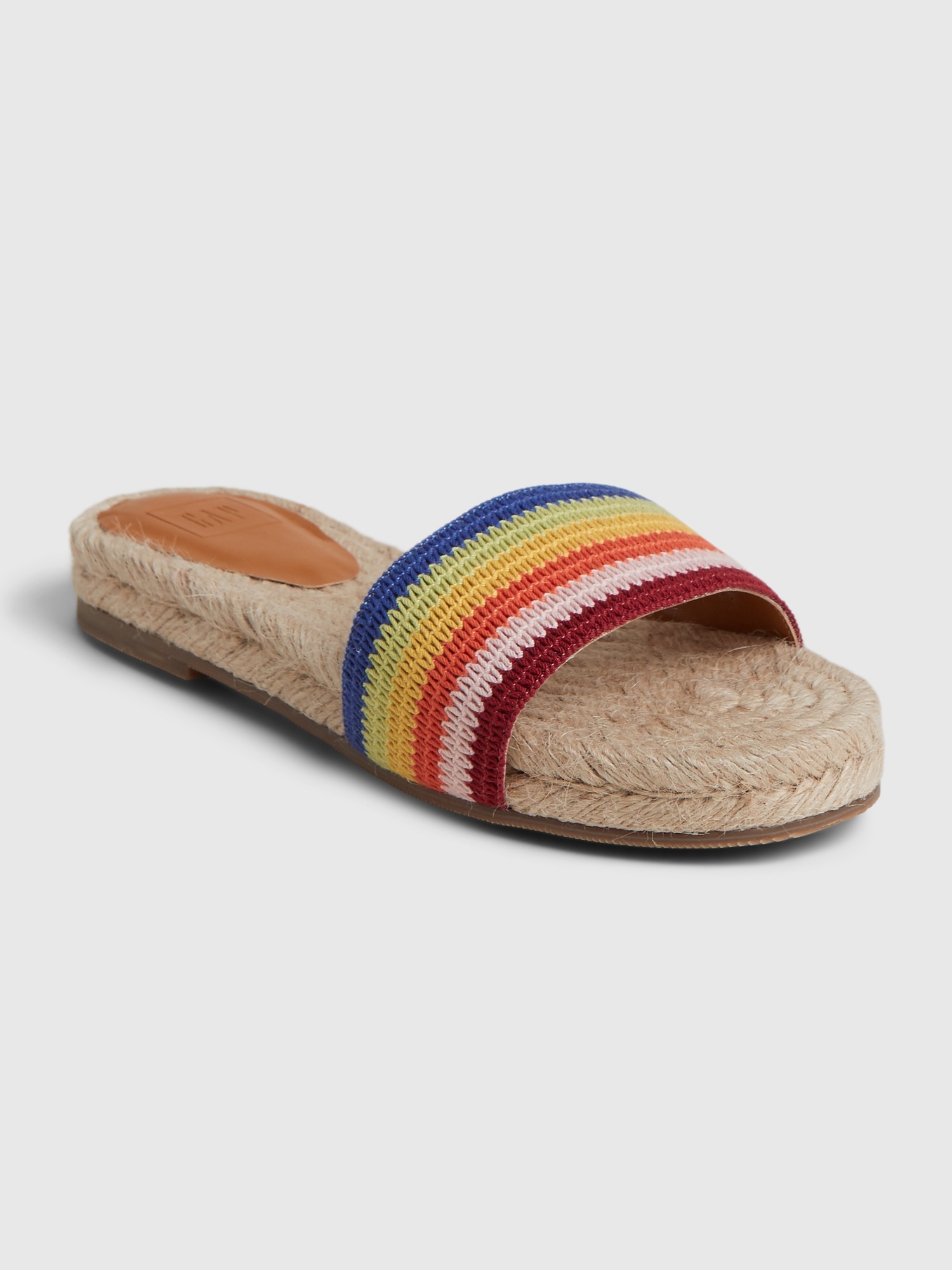 womens rainbow slides