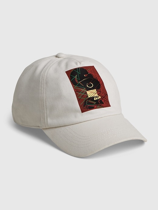 1 of 8 showing, with the color unbleached white of product Gap Collective Black History Month Baseball Hat