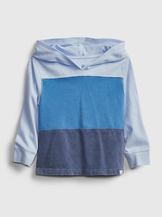 1 of 8 showing, with the color blue colorblock of product Toddler Colorblock Hoodie