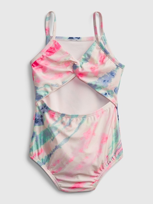 2 of 8 showing, with the color multi tie dye of product Toddler Recycled Tie-Dye Swim One-Piece