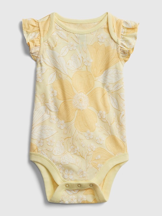1 of 8 showing, with the color honeysuckle of product Baby 100% Organic Cotton Mix and Match Print Bodysuit