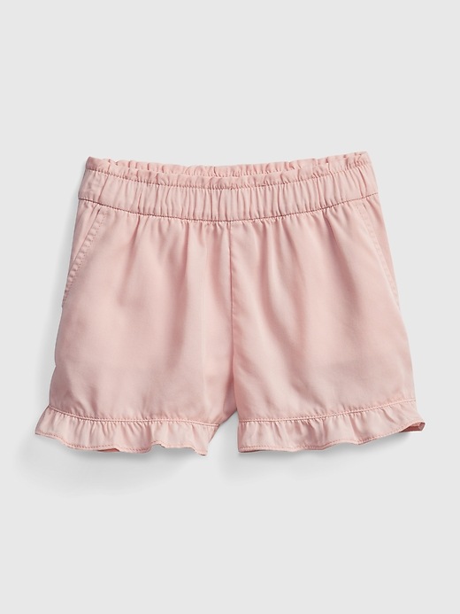 2 of 8 showing, with the color misty rose of product Kids Ruffle Shorts in TENCEL™ Lyocell