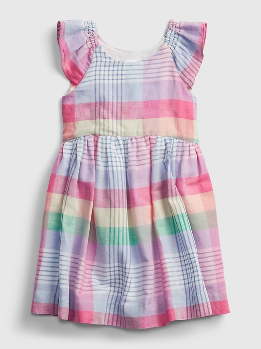 1 of 8 showing, with the color family plaid of product Toddler Plaid Dress