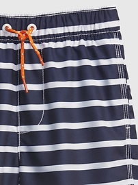 Kids 100% Recycled Polyester Printed Swim Trunks