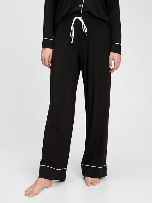 Womens Tie-Front Modal Pajama Pants