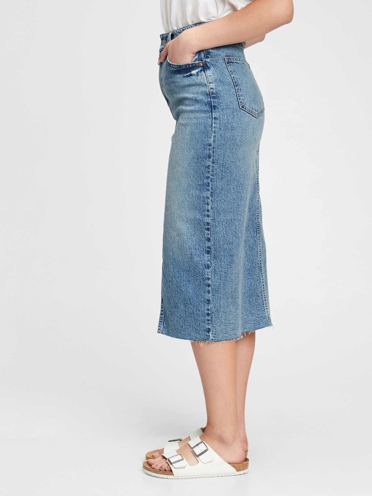 Gap denim midi skirt Clearance