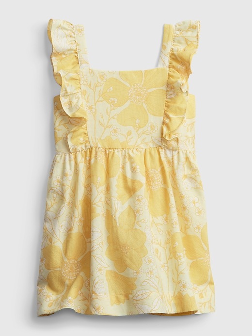 Image number 2 showing, Toddler Floral Apron Dress