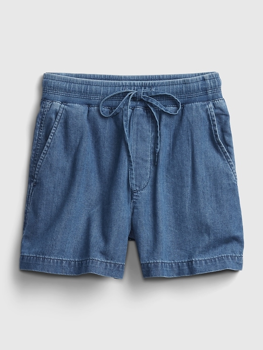 Image number 8 showing, Pull-On Denim Shorts With Washwell&#153
