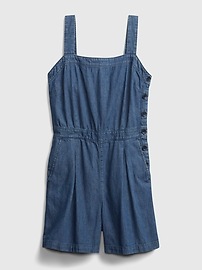View large product image 7 of 7. Apron Denim Romper with Washwell&#153