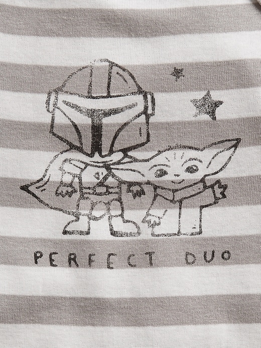 2 of 8 showing, with the color new off white of product babyGap &#124 Star Wars™ Graphic Bodysuit (3-Pack)