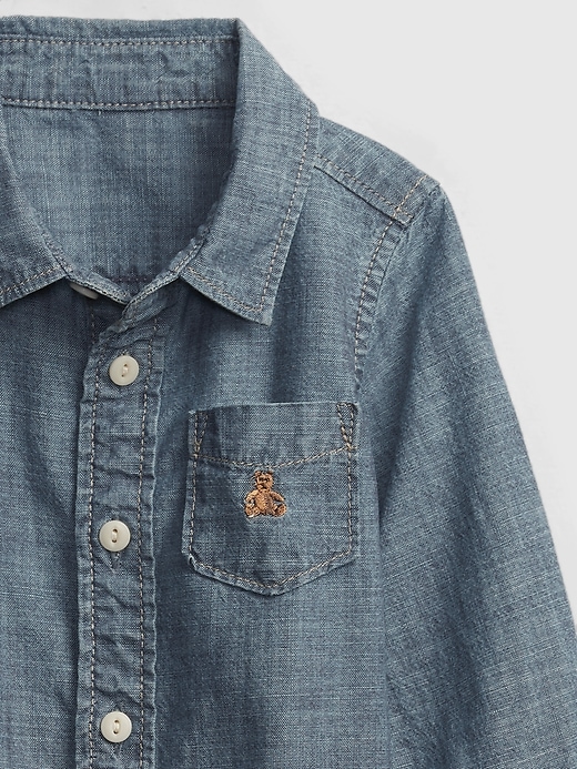 Image number 3 showing, Baby Chambray Shirt