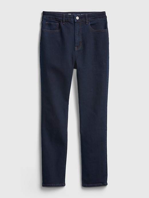 2 of 8 showing, with the color dark wash of product Teen Sky High Rise Skinny Jeans with Stretch