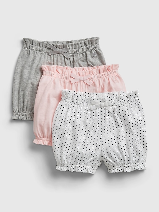 Image number 1 showing, Baby 100% Organic Cotton Mix and Match Pull-On Shorts (3-Pack)