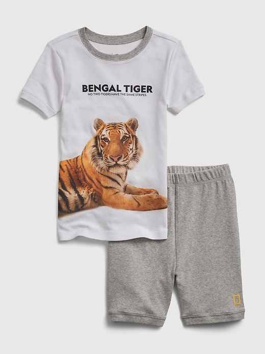 Image number 1 showing, GapKids &#124 National Geographic Bengal Tiger Graphic 100% PJ Set