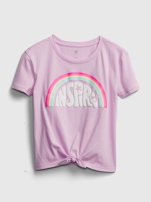 1 of 8 showing, with the color light iris of product Kids Tie Graphic T-Shirt