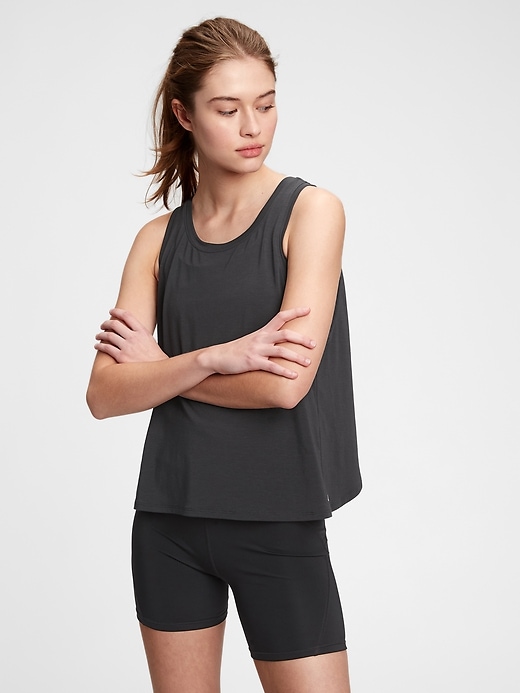 View large product image 1 of 1. GapFit Breathe Wrap-Back Tank Top