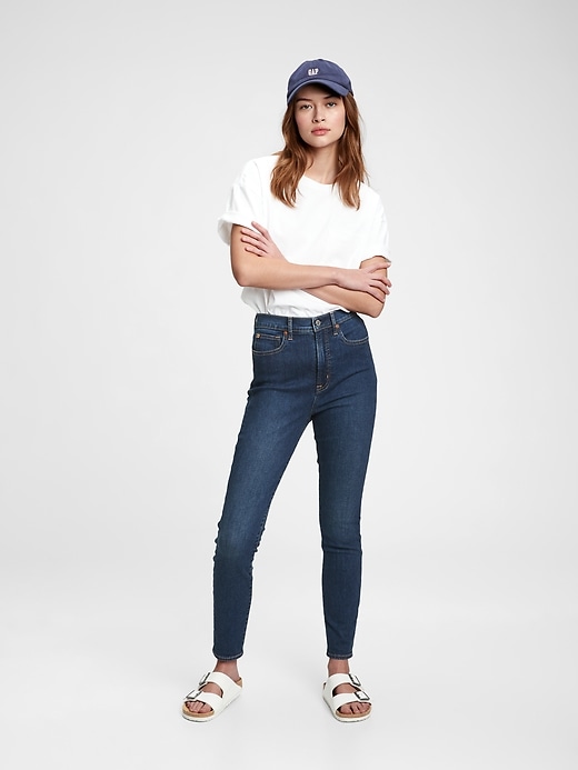 Image number 1 showing, Sky High Rise True Skinny Jeans with Secret Smoothing Pockets With Washwell&#153