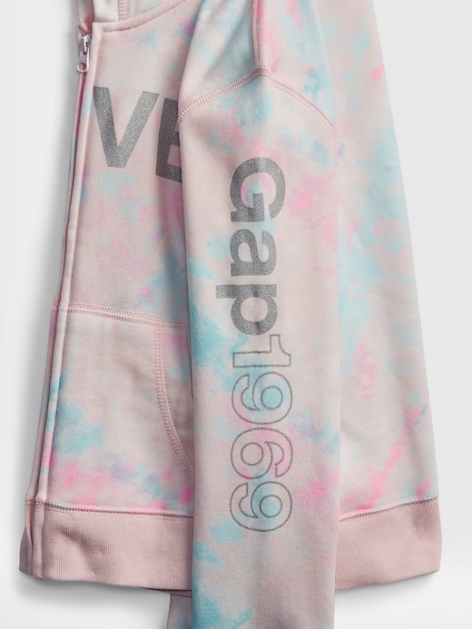 2 of 8 showing, with the color new off white of product GapKids &#124 Disney Mickey Mouse Gap Logo Hoodie