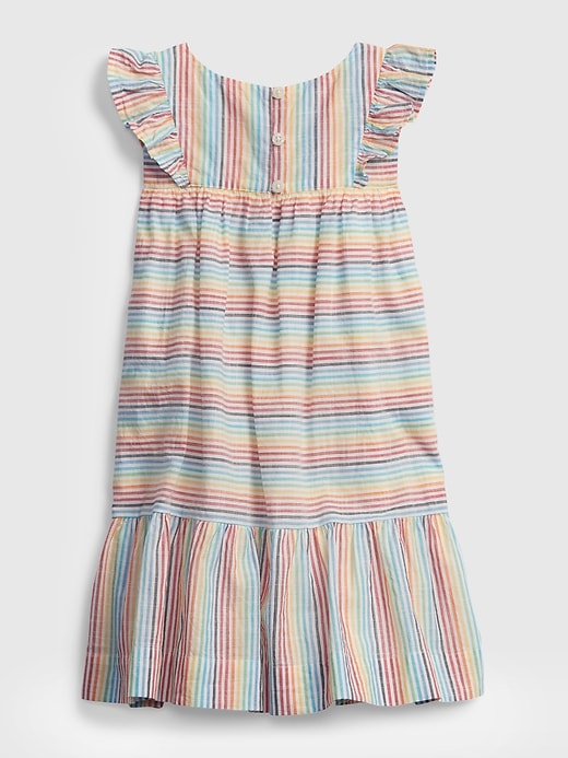 Image number 2 showing, Toddler Rainbow Stripe Dress